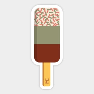 Dusky pink fab ice lolly Sticker